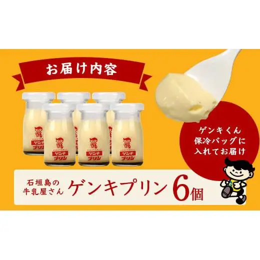 ゲンキプリン 6個 