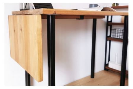 無垢材 バタフライデスク ナチュラル(90or120×45cm) [0889]