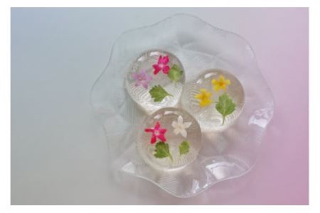 [ずっと観ていたい] フラワー錦玉 10個入 [御菓子司つくし] [0833]