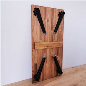天然木 折りたたみ ローテーブル ブラウン 90×45cm 1台 完成品 [2492]