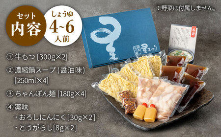 国産牛もつ鍋醤油味ギフトセット(4‐6人前)【博多もつ鍋 星まつり】 [ABDH001] 