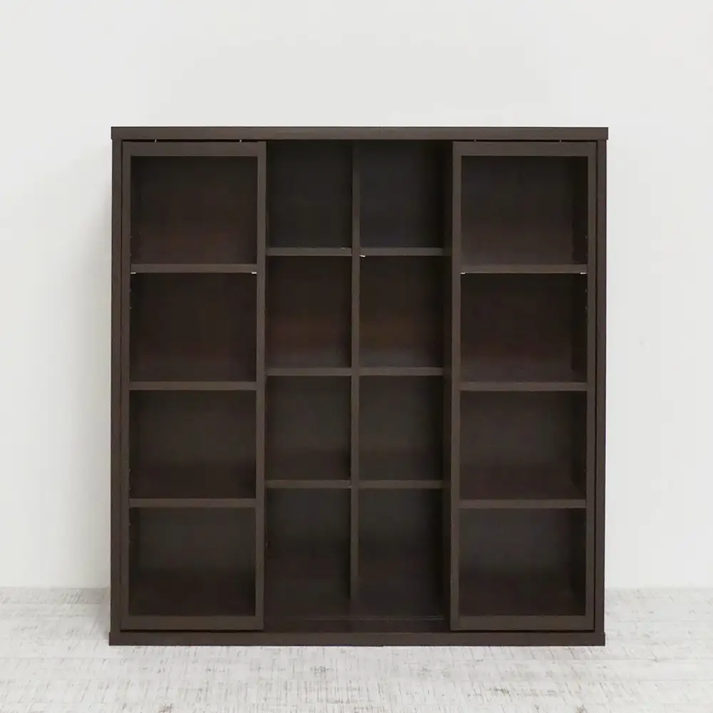 【ダークブラウン】深型スライドシェルフ
