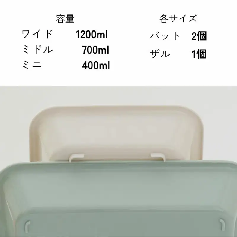 電子レンジが使えて時短になるバット＆ザル