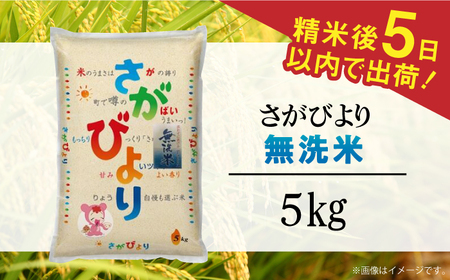 令和7年産 さがびより 無洗米 白米 5kg / 佐賀県 / 株式会社森光商店 [41ACBW019]