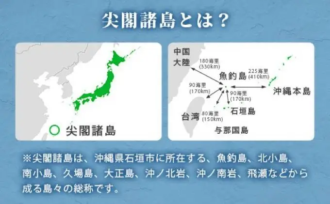 石垣市 尖閣諸島 オリジナルピンバッジ 1個 【「尖閣諸島を応援する意思表示」や「記念品」として】