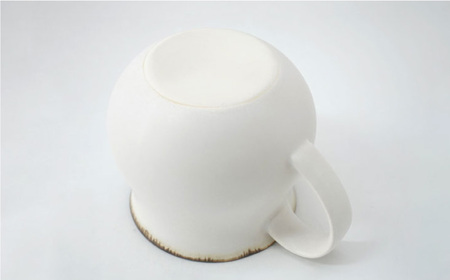 【波佐見焼】Folk Design 渕錆白マット ペア アロママグ 食器【玉有】[IE41] 波佐見焼