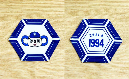 中日ドラゴンズコラボ　ランチョンマット・コースター2点セット(青) ドラゴンズ 瑞穂市 キッチン用品 キッチン 日用品 