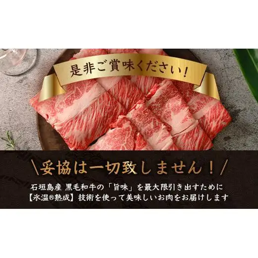 石垣島産 黒毛和牛 肩ローススライス 500g 　 YC-3