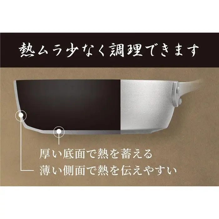 MB-3033 煌匠（こうしょう）木柄深型フライパン20cm「和平フレイズ」