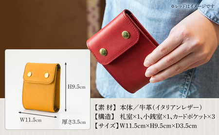 モト（二つ折り財布）（ヌメ革・キャメル）　BK053
