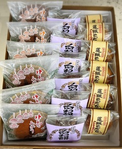 津島の名産をお菓子で堪能！津島づくし3種(津島のあかり、蓮根そだち、くつわ餅)