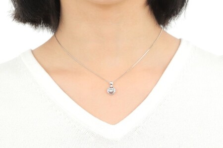 【ふるなび限定】【一点もの】ダイヤモンド（0.516ct）プラチナペンダント　R59　 K05090-H　FN-Limited