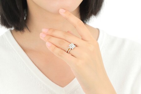 【ふるなび限定】【一点もの】ダイヤモンド（1.009ct）K18PG/WGリング　R66　K05097-H　FN-Limited-SP