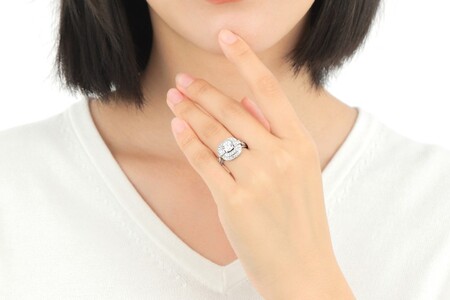 【ふるなび限定】【一点もの】ダイヤモンド（1.100ct）K18WGリング　R69　K05100-H　FN-Limited-SP