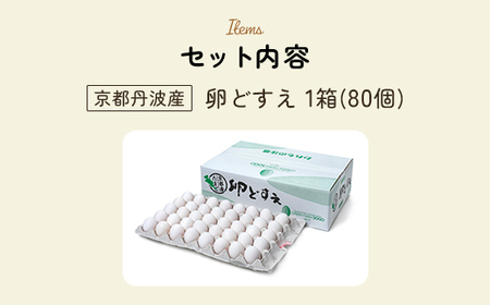 ＜京都丹波産＞卵どすえ (1箱・80個) ふるさと納税 福知山市 卵 玉子 たまご 生卵 タマゴ 温泉卵 卵料理 卵かけご飯 TKG お菓子づくり オムライス プリン 弁当 国産 【fc-BX002】【グリーンファームソーゴ】