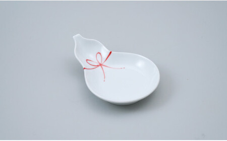 有田焼 お祝いセット まゆ型小箱・結び瓢皿【中山陶和堂】食器 うつわ 器 磁器 陶磁器 セット 陶箱 小箱 皿 小皿 ひょうたん 手描き 縁起物 お祝い ハレの日 A40-364