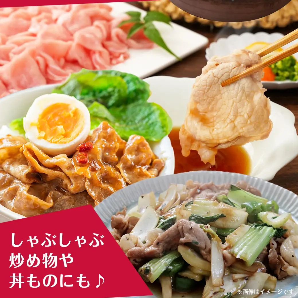 都城美鮮豚ロースしゃぶしゃぶ1kg(250g×4パック)_AA-5408_(都城市) 豚肉 ミルフィーユ鍋 しゃぶしゃぶ 炒め物 丼物 アレンジ豊富 パック詰め