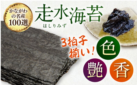 【全3回定期便】【訳あり】ごま塩味付け海苔 八切り80枚×1袋（全形10枚分）【丸良水産】［AKAB074］