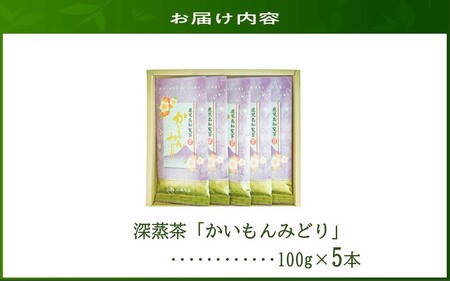 知覧銘茶　かいもんみどり5本セット【1185748】