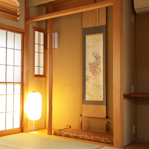 掛け軸「開運昇龍」白木由希 半切立 サイズ：190×47cm 掛け軸 年中掛け 常用 [1457]