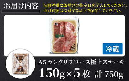 若狭牛A5ランク リブロース極上ステーキ肉 [E-037007]
