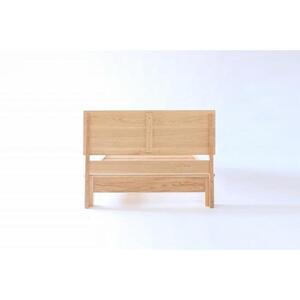 旭川家具 MUKU工房オリジナル ムク ベッド シングル ナラ 【 国産 無垢 インテリア 木製 ナチュラル すのこ シングルベッド ベッドフレーム 寝室 北海道 】 _02928