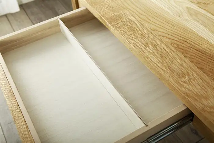 大川家具 レフライン 90cm サイドデスク 机 天然木 オーク(ナラ)  野中木工所
