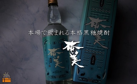 《蔵元直送便》鹿児島県限定 長期熟成貯蔵 本格黒糖焼酎 奄美25度　720ｍｌ×2本 ( 焼酎 酒 お湯割り 水割り 炭酸割り 徳之島 奄美 鹿児島 糖質ゼロ プリン体ゼロ 限定 鹿児島県限定 奄美酒類 本場で飲まれる黒糖焼酎 世界自然遺産 )