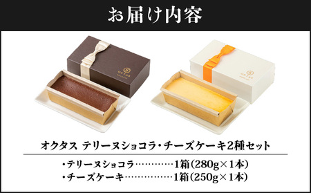 2029 オクタス テリーヌ ショコラ チーズケーキ 2種セット KN021-029 米 ケーキ