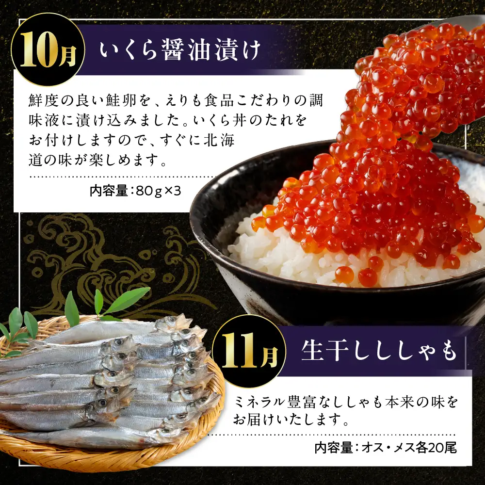 定期便 海の幸バラエティーコース 年7回