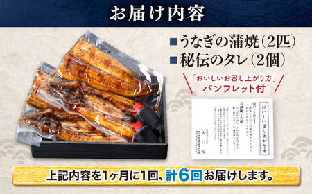 6回定期便 国産 うなぎ 3尾 CCA021 海鮮 鰻 うなぎ 贈答 ギフト ウナギ