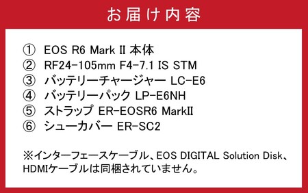 【Canon】キヤノン ミラーレス カメラ EOS R6 MarkⅡ RF24-105 IS STM レンズキット キャノン_0037C