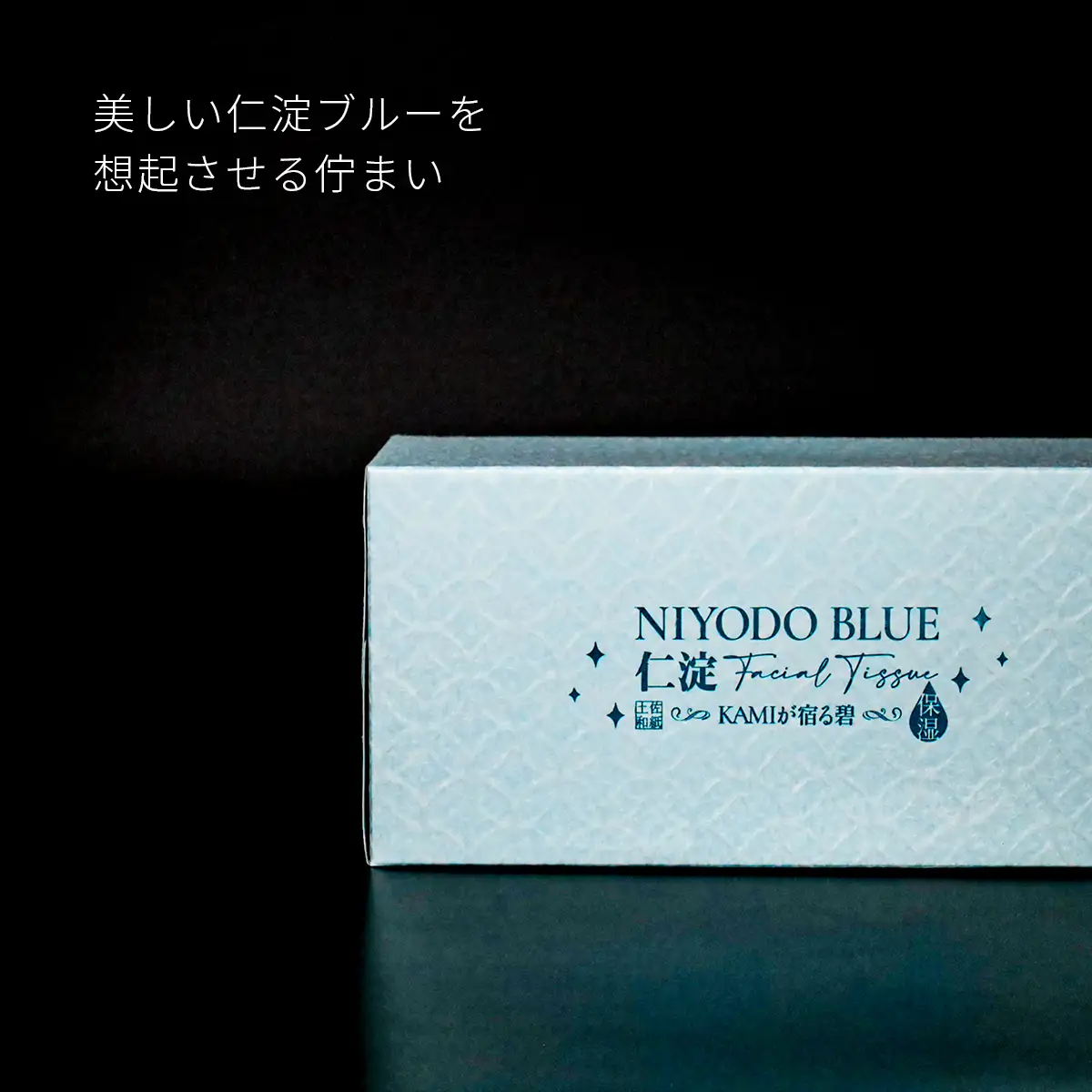 仁淀ブルー保湿BOXティッシュ・土佐和紙コーティング特別仕様 （10箱）
