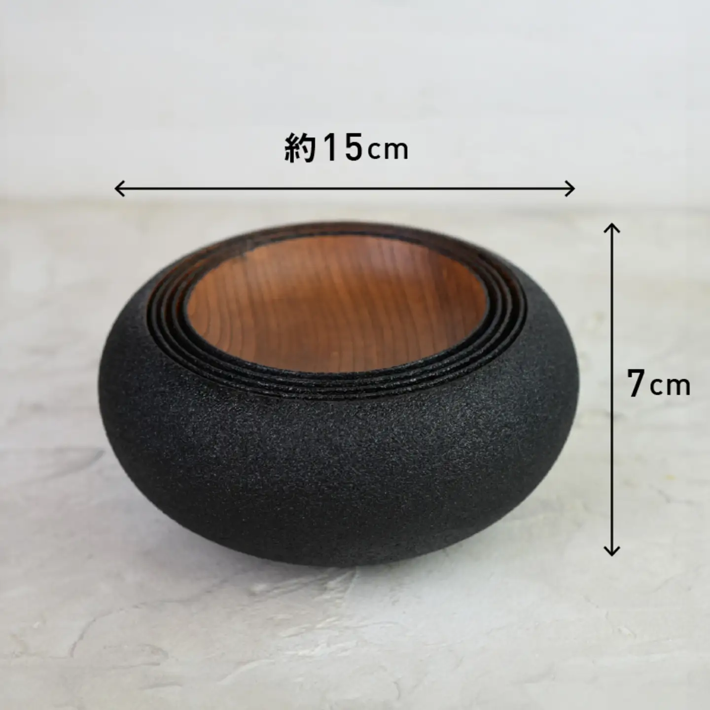 【ざらざら越前漆器】応量器 5つセット 炭黒色 くろめ工房