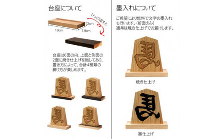 かまぼこ彫り飾り駒 左馬 5.3寸 (飾り駒/台座・各1枚) ふるさと納税 福知山市 木製 木彫り かまぼこ彫り 木工 木製品 皿 オーダーメイド 飾り駒 【fc-ZG043】【天法株式会社】