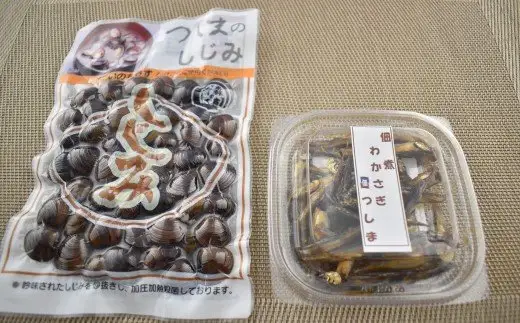 調理しじみとわかさぎ佃煮のセット　【02408-0008】