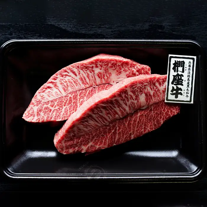 【定期便6ヶ月】淡路椚座牛「彩」希少部位ステーキ200g（約100g×2枚）　ステーキ