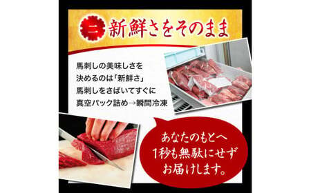 【ふるさと納税】国産 熊本 馬刺し 「赤身馬刺しセット 500g 10人前」赤身 専用醤油 ブロック 冷凍 生食用 プレゼント 贈り物 内祝い