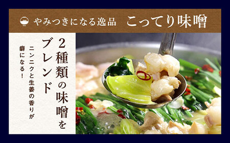 【2ヶ月毎3回定期便】もつ鍋 セット こってり味噌 4～5人前  【陽はまたのぼる】