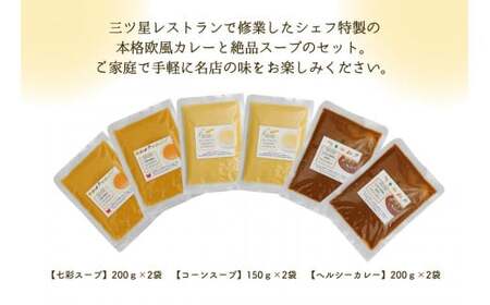 シェフのスープとカレーセット