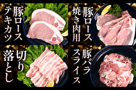 【3回定期便】阿波の金時豚4種詰合せ2.8kg 