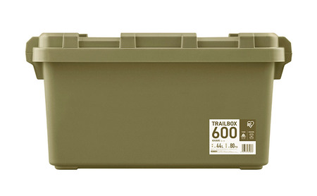 収納ボックス 44L 収納ケース TRAILBOX600 TRB-600 カーキ アイリス
