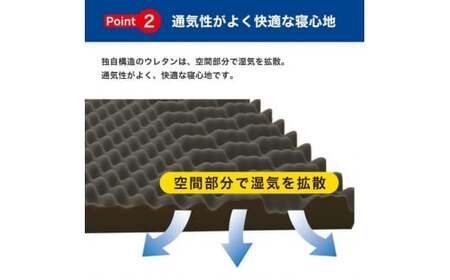 昭和西川 ラクシーン デラックス マットレス シングル 体圧分散 通気性 寝返りサポート 理想的な寝姿勢 快眠 不眠解消 夫婦 背骨 不眠 蒸れにくい 新生活 健康 熟睡 引越し ふとん [5839-2054]
