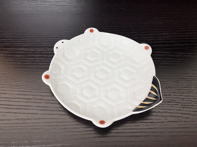 伊万里焼 鶴・亀取皿セット165-H1071