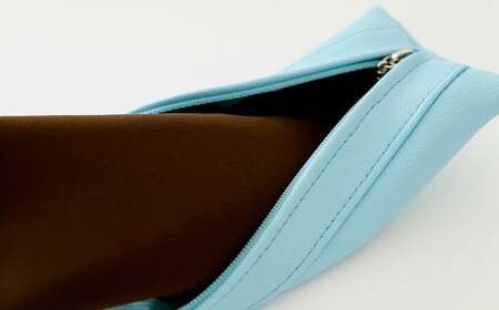 PVCレザーペンケース「FULAPE」（ライトブルー） No.218-07