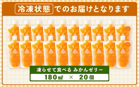 凍らせて食べるゼリー みかんゼリー  20個入  詰め合わせ [m01-b027]