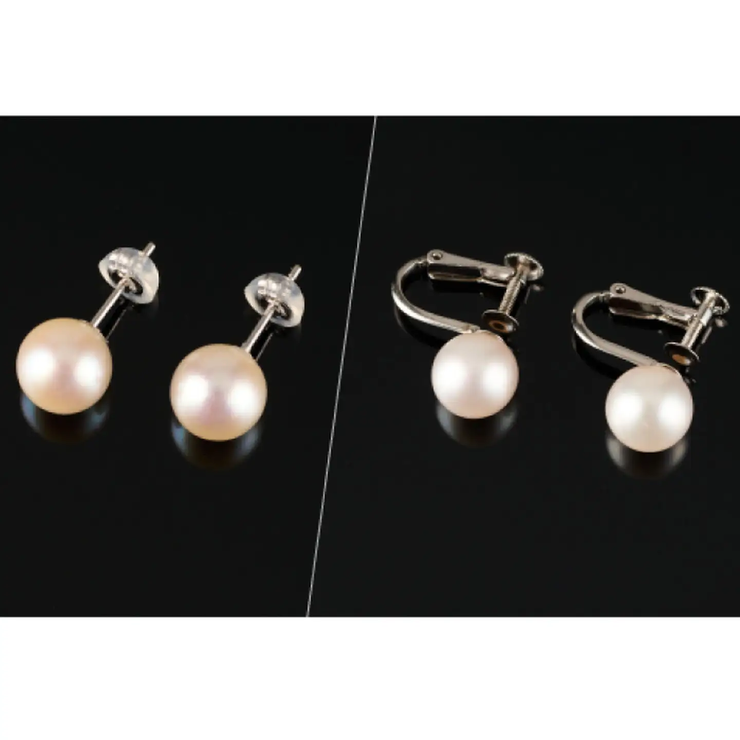 鑑別書付 8～8.5アコヤ真珠ネックレス・イヤリングorピアスセット：C900-002