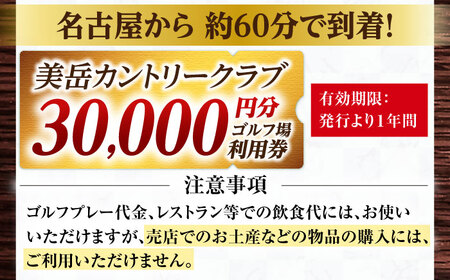 美岳カントリークラブ 30,000円分  [AVAM006] ゴルフ 利用券 岐阜県 東海 ゴルフ場