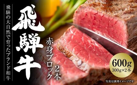 飛騨牛 赤身ブロック[塊] 600g（300g×2） 冷凍真空パック | 肉 牛肉 ローストビーフ 煮込み 焼肉 人気 おすすめ ギフト お取り寄せ【飛騨高山ミート MZ021】