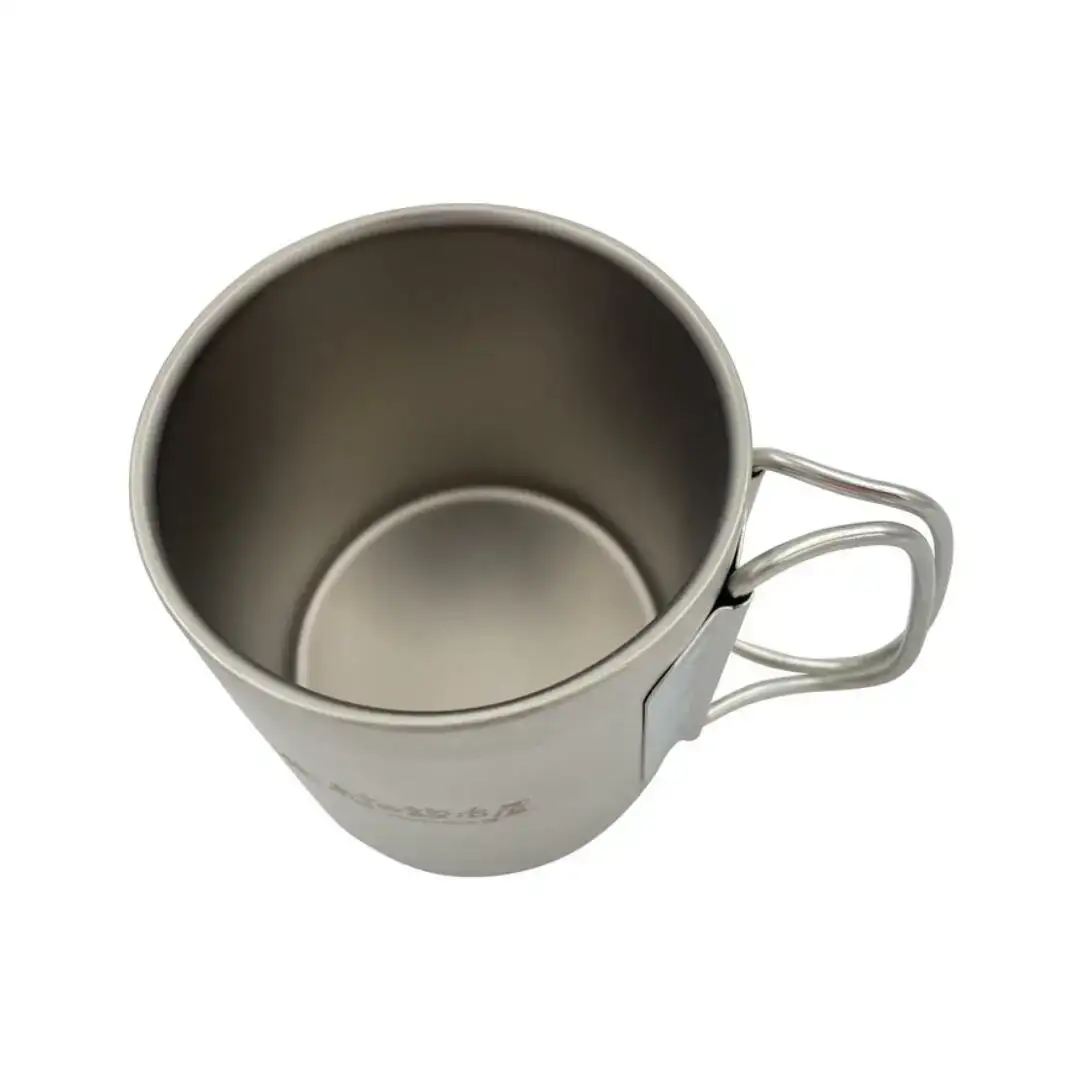 チタン 二重マグカップ 300ml キャンプ用品 アウトドア用品 マグカップ [村の鍛冶屋] 防災 防災グッズ 防災用品 【017S063】